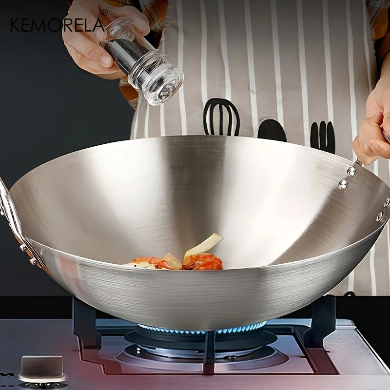 Stainless Steel Wok Pan