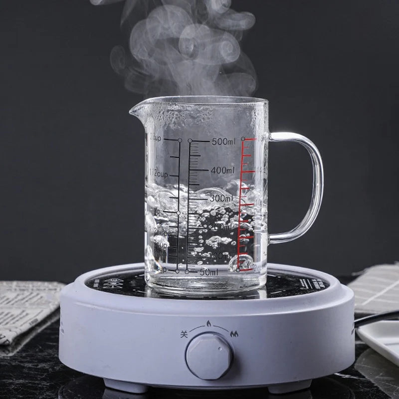 Glass Measuring Mug with Bamboo Lid