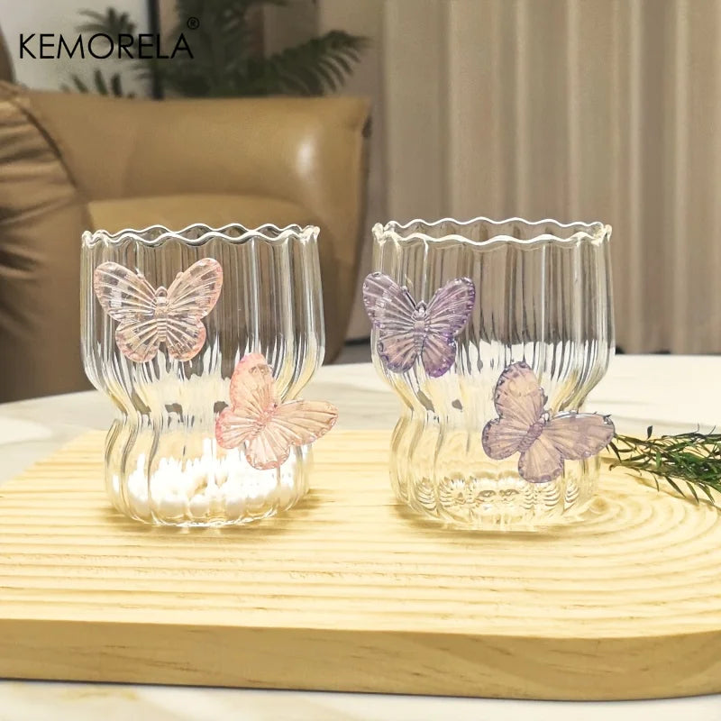 Butterfly Glass Cups