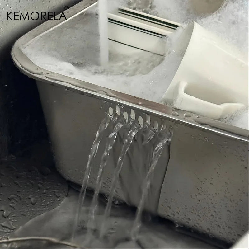 Stainless Steel Sink Basin with Strainer Tray