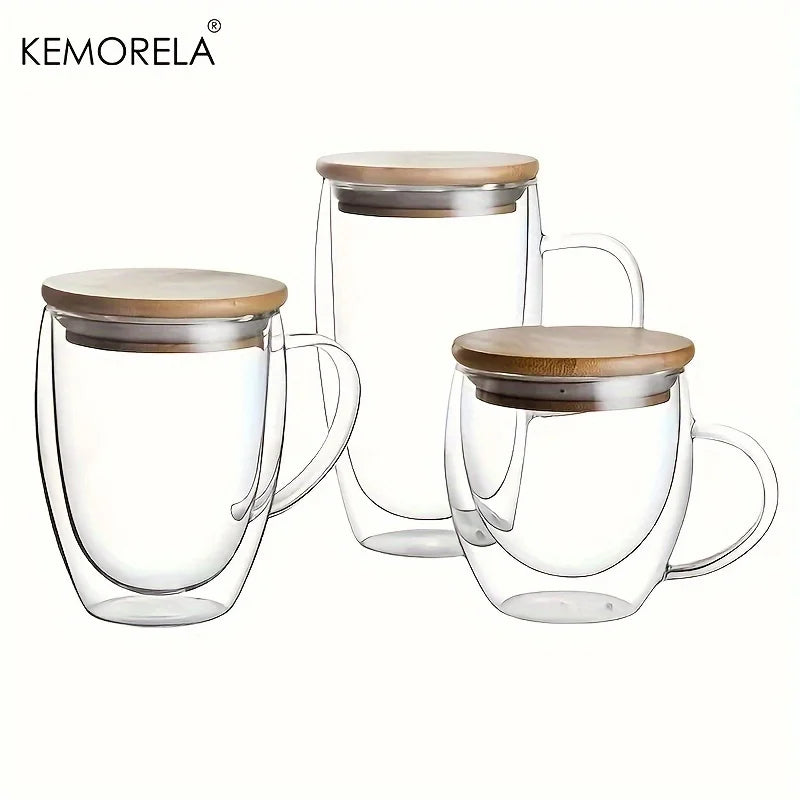 Double Wall Bamboo Lid Mug