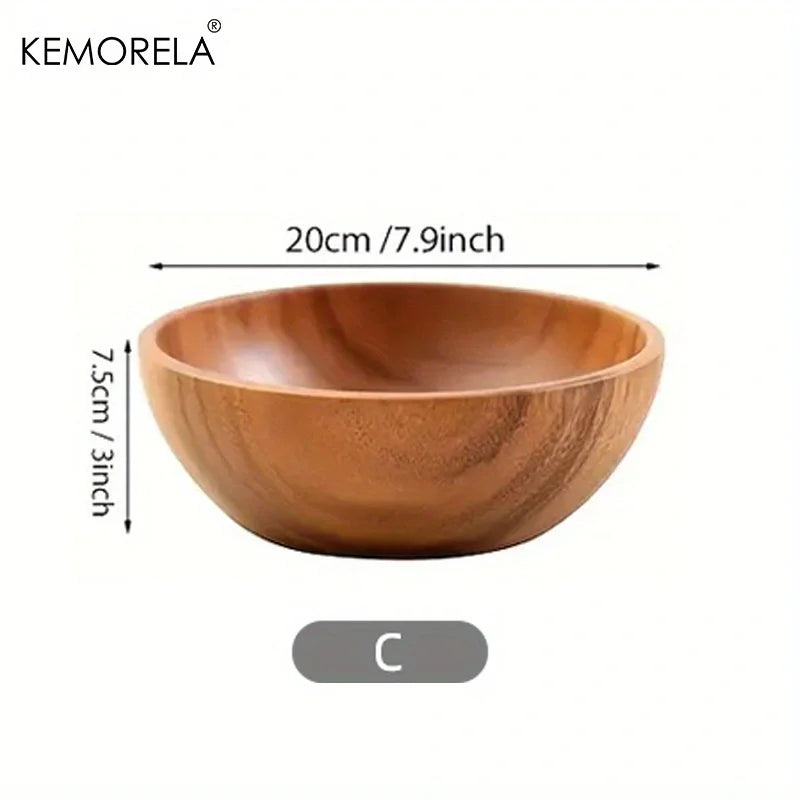 Acacia Salad Bowl Set