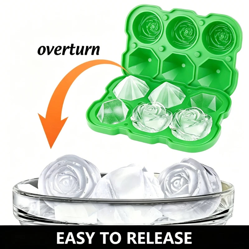 3D Rose Ice Cube Mold