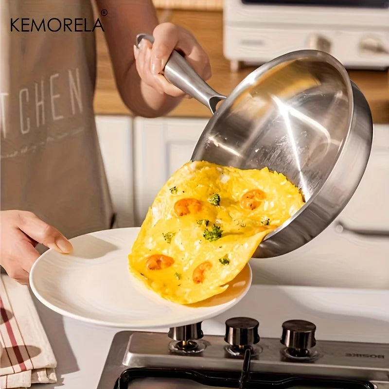 Tri-Ply Stainless Steel Frying Pan (24/26/28cm)