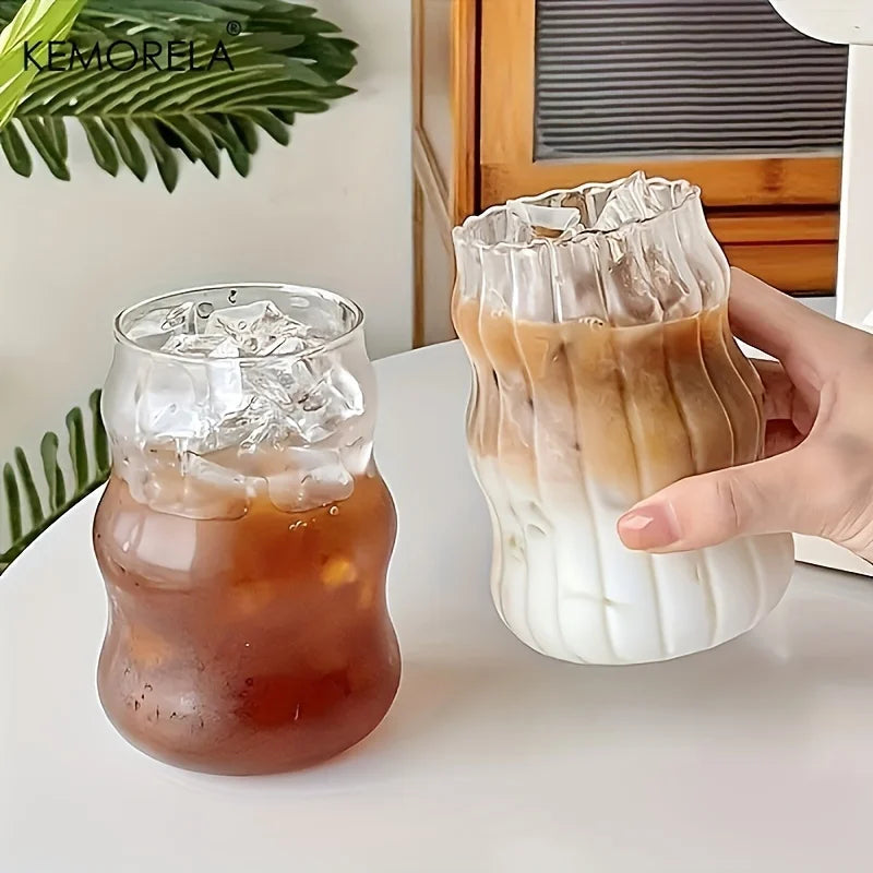 Wavy Glass Cups Set (6pcs)