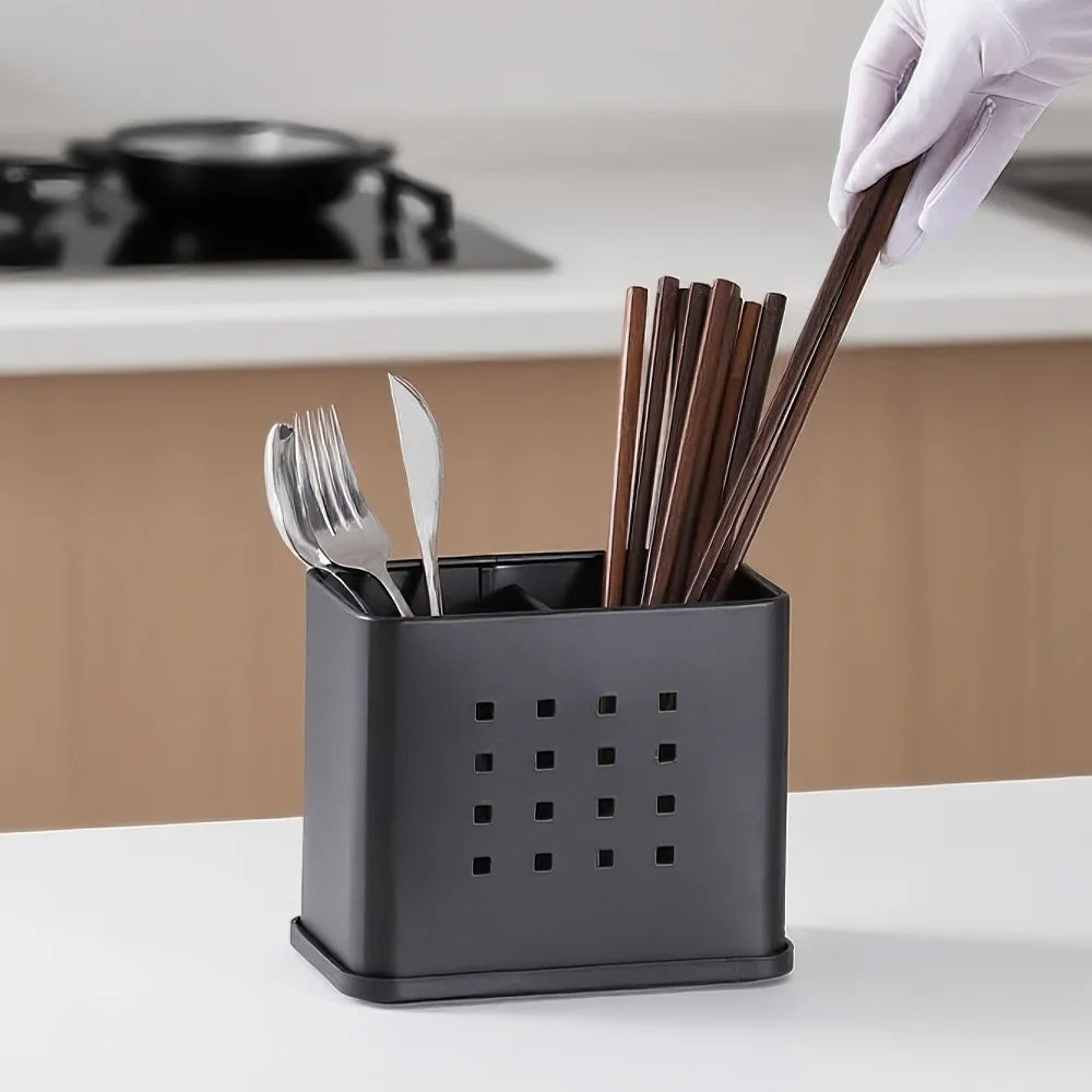 Utensil Holder with Drip Tray