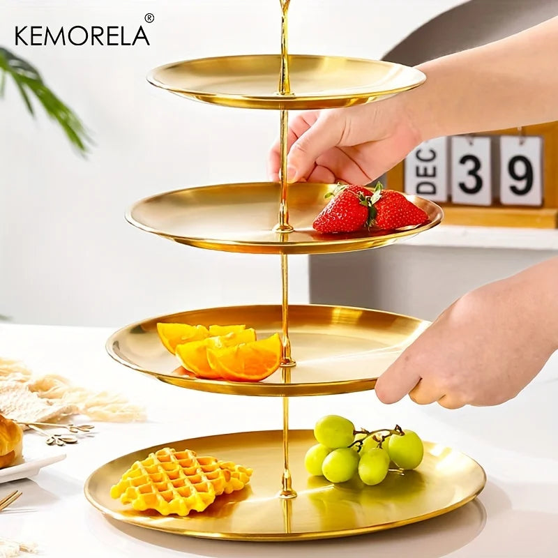 3-Tier Stainless Serving Stand