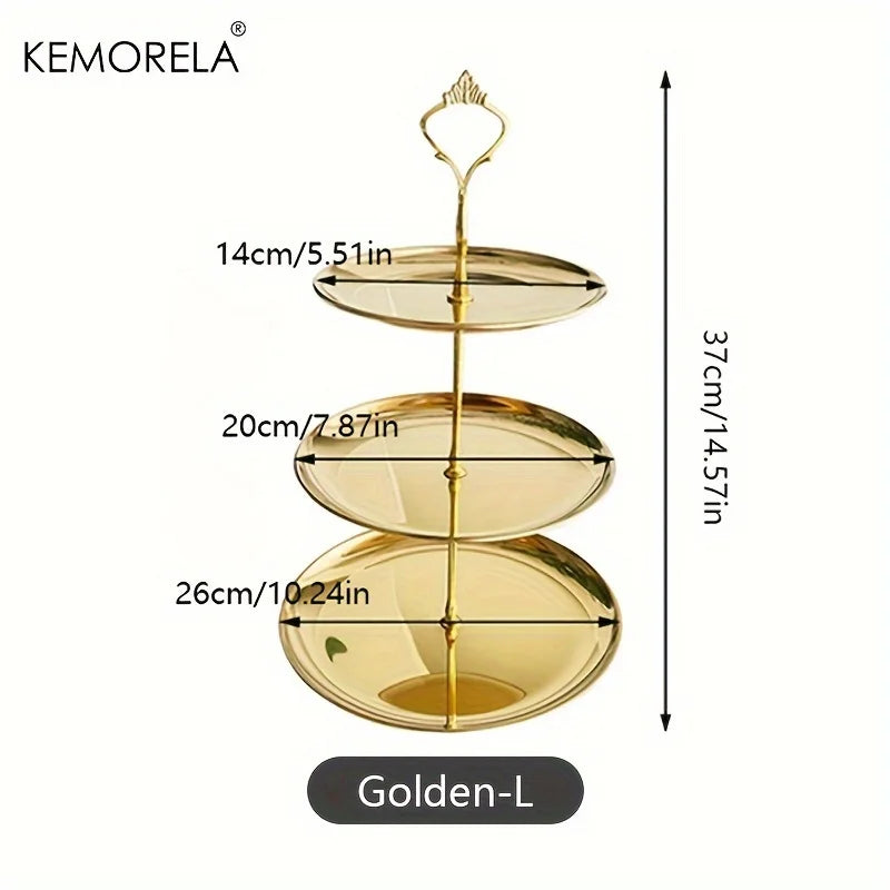 3-Tier Stainless Serving Stand