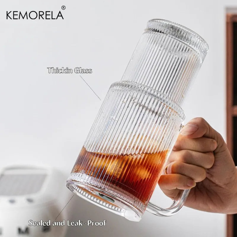 Ribbed Glass Tumbler 1L