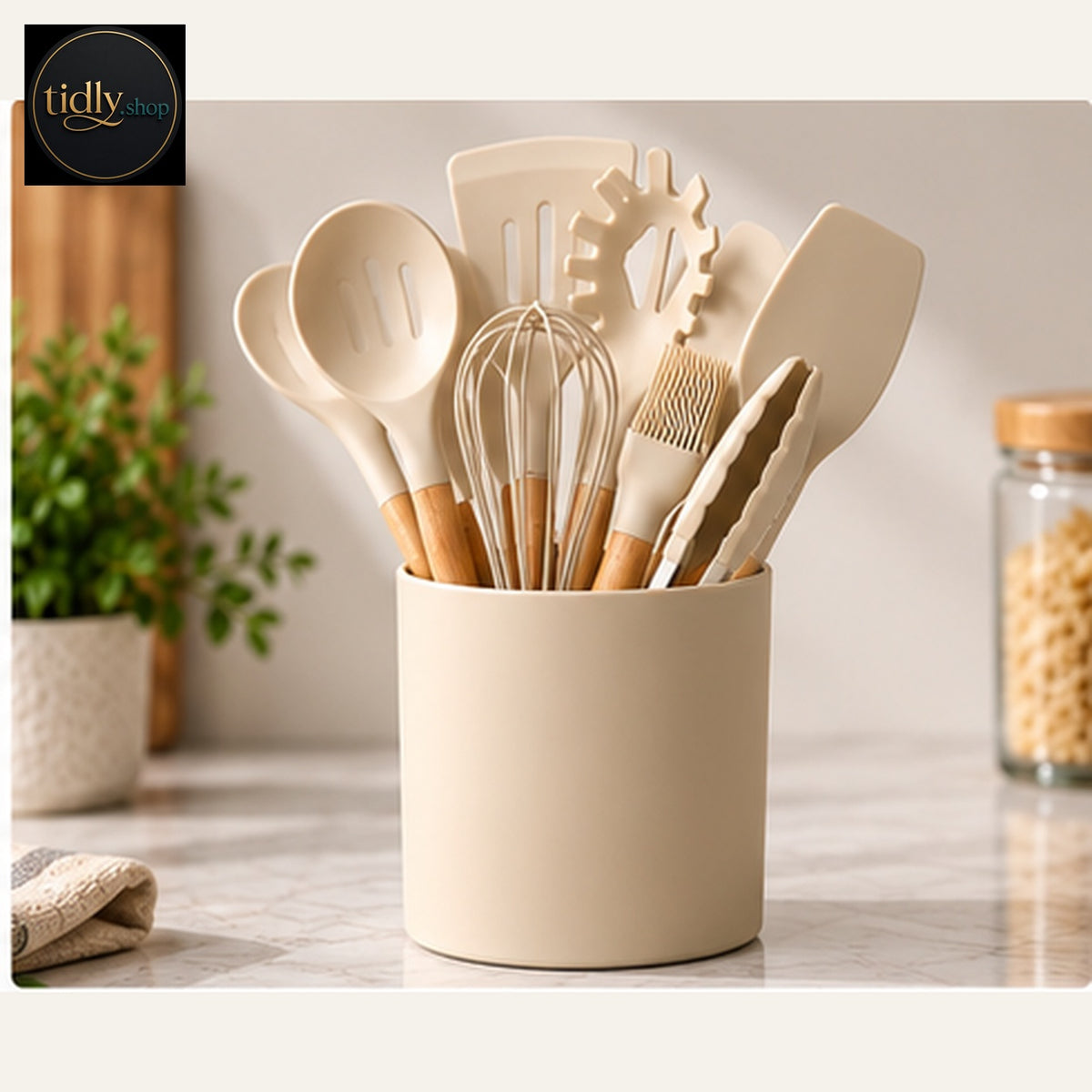 Silicone Utensil Set — left side view